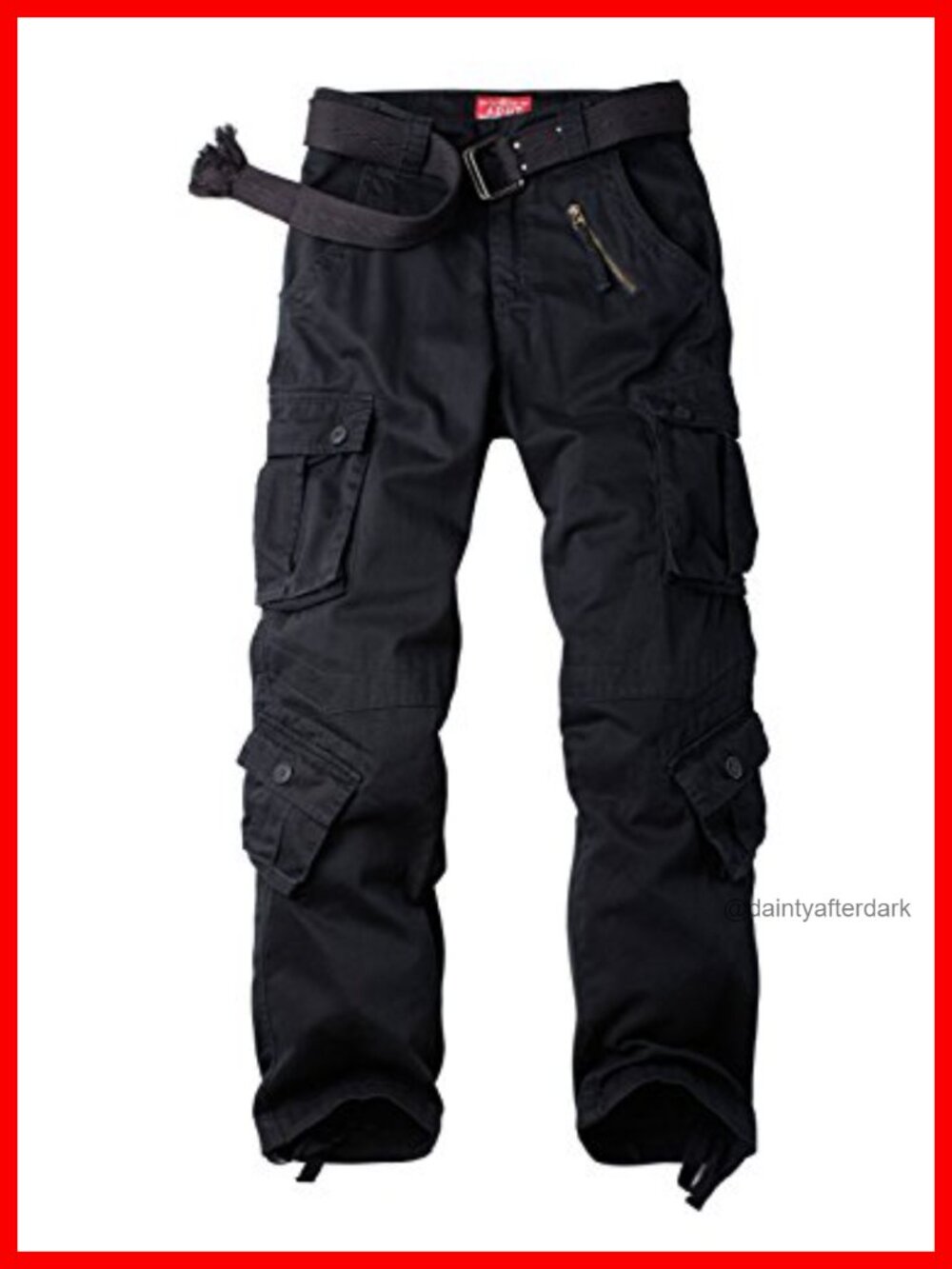 Cotton Cargo Pants for Women 8 Pocket Straight Leg Work